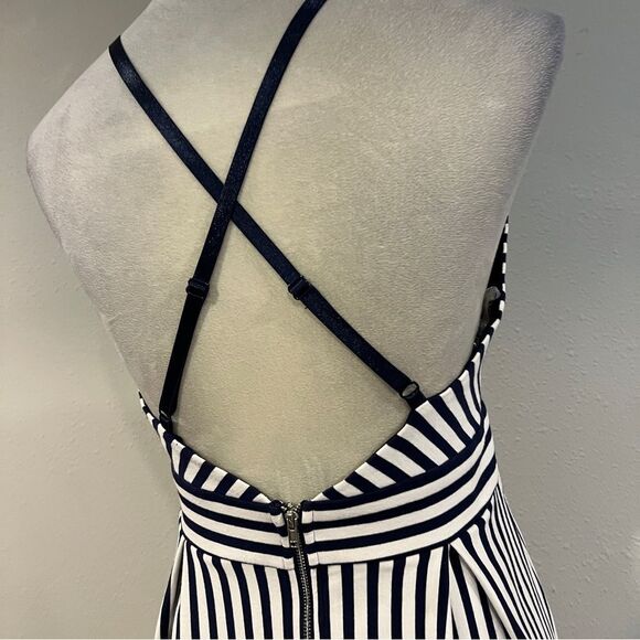 Soprano junior Striped halter Dress Skater Style size junior large - Picture 6 of 12